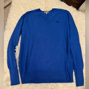 Burberry Royal Blue V-Neck Sweater